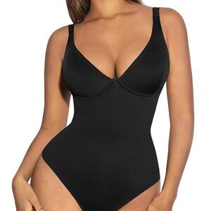 Womens Size 3X Shapewear Bodysuit Tummy Control Body Suits Deep V Neck